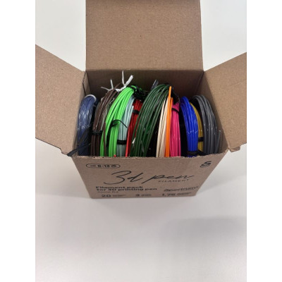 Filament pro 3D pera – 20 barev × 3 m | Kompatibilní s 3Doodler Flow & Pro | Hračky KINT