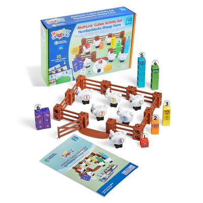 Numberblocks® Counting Sheep Farm – MathLink Cubes | Počítání 1–6