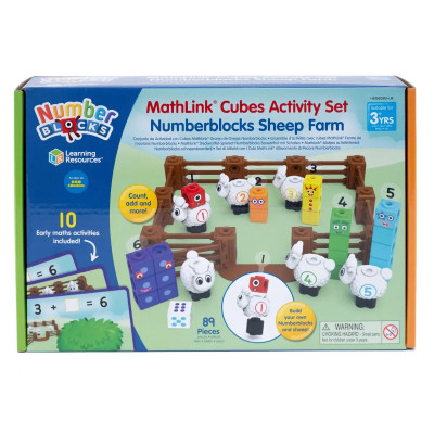 Numberblocks® Counting Sheep Farm – MathLink Cubes | Počítání 1–6
