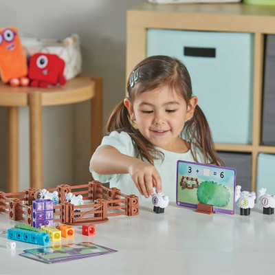 Numberblocks® Counting Sheep Farm – MathLink Cubes | Počítání 1–6